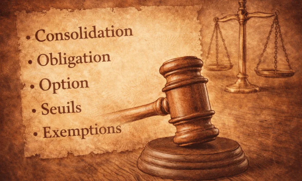 QUELS GROUPES SONT CONCERNES PAR L’OBLIGATION DE CONSOLIDATION ?