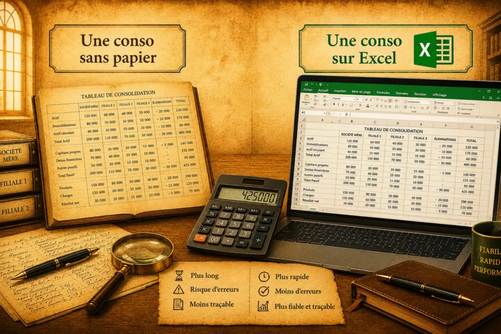 Consolidation des comptes sans logiciel est-ce possible