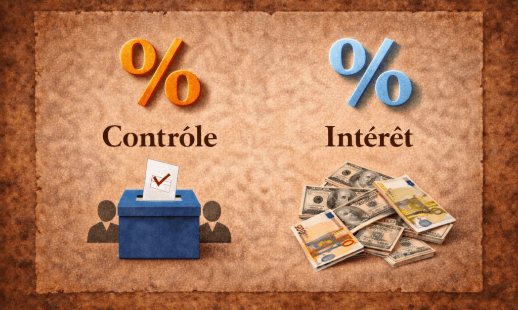 Pourcentage de contrôle vs pourcentage d’intérêt en consolidation : comprendre la différence (avec exemples)